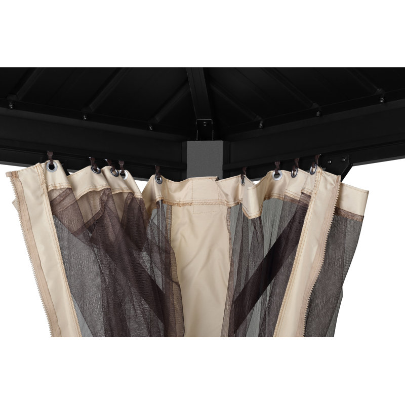 Zenova 12 Ft. W x 10 Ft. D Aluminum Grill Gazebo & Reviews Wayfair